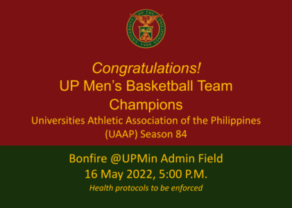 UAAP Season 84 Victory Bonfire at UP Mindanao